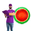 balon foliowy soczysty arbuz jix 18 rnd