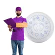 balon foliowy stopki dzieciece symbole niebiesko bialy tuban 18 orb