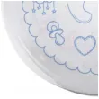 balon foliowy stopki dzieciece symbole niebiesko bialy tuban 18 orb