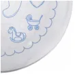 balon foliowy stopki dzieciece symbole niebiesko bialy tuban 18 orb