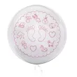 balon foliowy stopki dzieciece symbole rozowo bialy tuban 18 orb