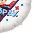 balon foliowy super chlopak bohater bialy 18 rnd