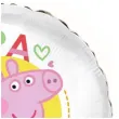balon foliowy swinka peppa bialy flexmetal 18 rnd