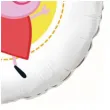 balon foliowy swinka peppa bialy flexmetal 18 rnd
