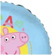 balon foliowy swinka peppa niebieski flexmetal 18 rnd