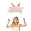 balon foliowy swinka ze skrzydlami rozowy partydeco 28 shp