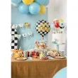 balon foliowy szachownica happy birthday partydeco 18 rnd
