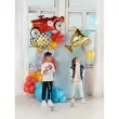 balon foliowy szachownica happy birthday partydeco 18 rnd
