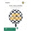 balon foliowy szachownica happy birthday partydeco 18 rnd