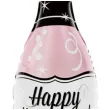 balon foliowy szampan happy new year rozowy partypal 39 shp
