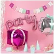 balon foliowy szescian srebrny partydeco 14 cbz