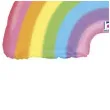 balon foliowy tecza brokat holo grabo 36 shp