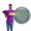 balon foliowy thank you szary folat 18 rnd