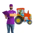 balon foliowy traktor czerwony adikbal 21 shp