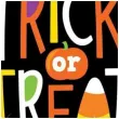 balon foliowy trick or treat qualatex 18 rnd