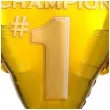 balon foliowy trofeum champion 1 zloty amscan 28 shp