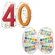 balon foliowy urodziny 40 rainbow birthday amscan 25 shp