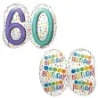 balon foliowy urodziny 60 rainbow birthday amscan 25 shp