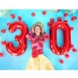 balon foliowy urodziny cyfra 3 czerwony partydeco 34 dgt