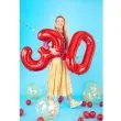 balon foliowy urodziny cyfra 3 czerwony partydeco 34 dgt