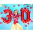 balon foliowy urodziny cyfra 5 czerwony partydeco 34 dgt