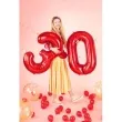 balon foliowy urodziny cyfra 6 czerwony partydeco 34 dgt