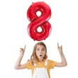 balon foliowy urodziny cyfra 8 czerwony partydeco 34 dgt