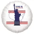balon foliowy usa statua wolnosci bialy 18 rnd