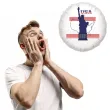 balon foliowy usa statua wolnosci bialy 18 rnd