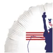 balon foliowy usa statua wolnosci bialy 18 rnd