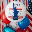 balon foliowy usa statua wolnosci bialy 18 rnd