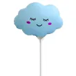 balon foliowy usmiechnieta chmurka niebieski matowy dekoracja do szkoly 14 shp