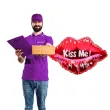 balon foliowy usta kiss me czerwony jix 20 shp