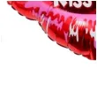 balon foliowy usta kiss me czerwony jix 20 shp