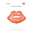 balon foliowy usta kiss me pomaranczowy partydeco 34 shp