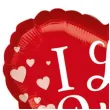 balon foliowy walentynki serce i love you czerwony amscan 18 hrt