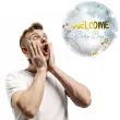 balon foliowy welcome baby boy szary folat 18 rnd