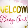 balon foliowy welcome baby girl rozowy folat 18 rnd