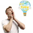 balon foliowy welcome baby latajacy balon niebieski qualatex 42 shp