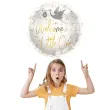 balon foliowy welcome little one bocian bialy folat 18 rnd