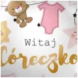 balon foliowy witaj coreczko rozowy premioloon 17 rnd