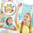 balon foliowy witaj szkolo dzieci bialy 18 rnd