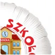 balon foliowy witaj szkolo szkola bialy 18 rnd
