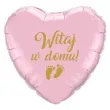 balon foliowy witaj w domu zloty rozowy 18 hrt