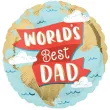 balon foliowy worlds best dad dzien ojca amscan 18 rnd