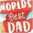 balon foliowy worlds best dad dzien ojca amscan 18 rnd