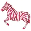 balon foliowy zebra rozowy grabo 14 shp