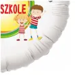 balon foliowy zegnaj przedszkole bialy 18 rnd