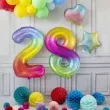 balon foliowy zelek cyfra 1 teczowy partypal 40 dgt
