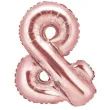 balon foliowy znak and 14 partydeco rozowo zloty